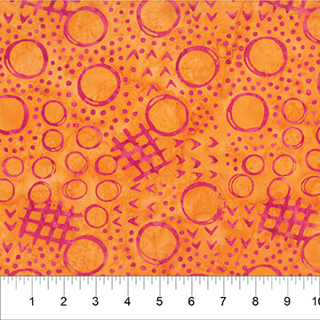 Jitterbug Main Doodle Bright Orange
