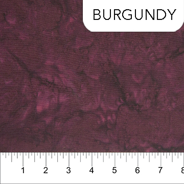 Ladybug Meadow Cotton Batik Burgundy