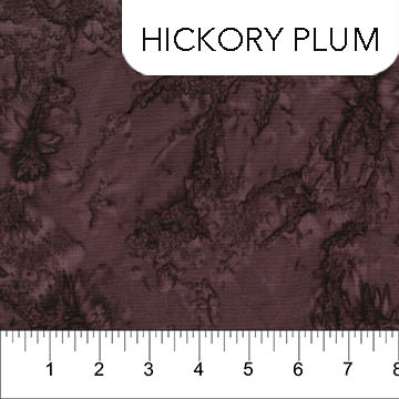 Ladybug Meadow Cotton Batik Hickory Plum