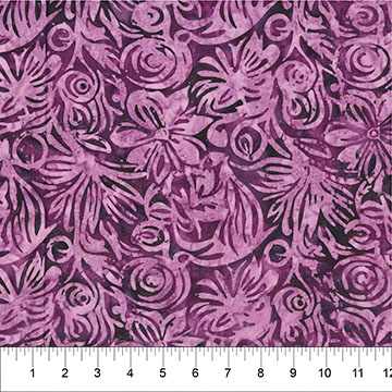 Ladybug Meadow Large Floral Plum