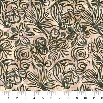 Ladybug Meadow Large Floral Mauve & Olive