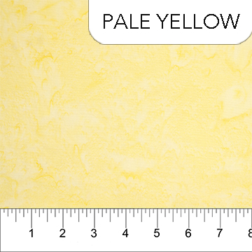 Landscape Painting Cotton Batik Pale Yellow