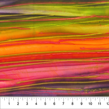 Landscape Painting Calcit Stripes Fruit Punch