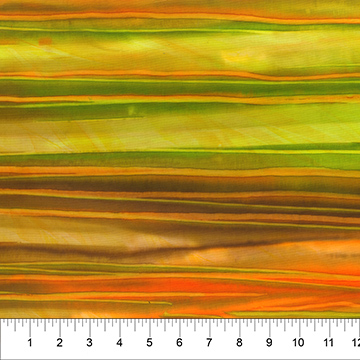 Landscape Painting Calcit Stripes Neon Carrot