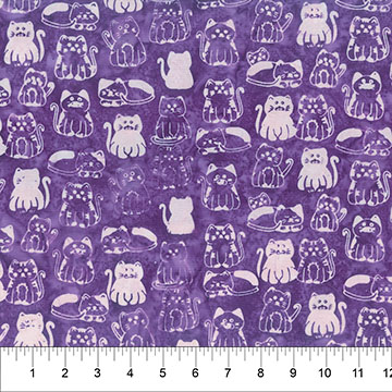 Meow Meow Kitties Plum