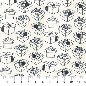 Meow Meow Cat Boxes Cream