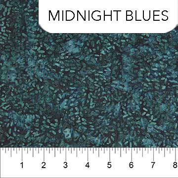 Midnight Savanna Cotton Batik Midnight Blues