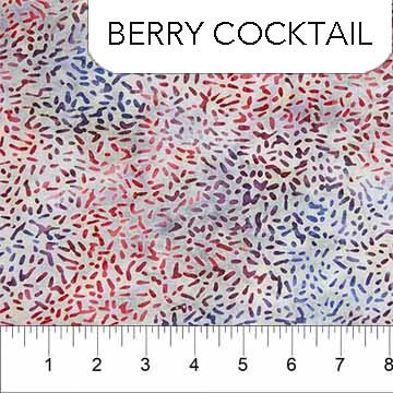 Outdoor Adventure Cotton Batik Berry Cocktail
