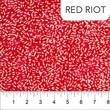Outdoor Adventure Cotton Batik Red Riot