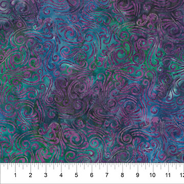 Wide Back Swirls Ii Swirls Ii Purple Multi