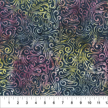 Wide Back Swirls Swirls Indigo Multi