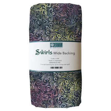 Wide Back Swirls Swirls Indigo Multi