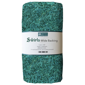 Wide Back Swirls Swirls Teal
