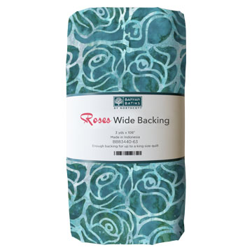 Wide Backing Roses Large Roses Teal