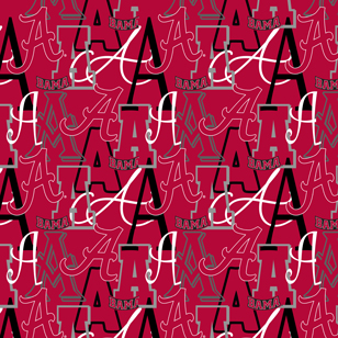 NCAA-Alabama LettersCotton W43 - 15 Yd Bolt