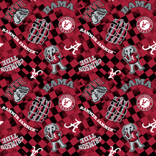 NCAA-Alabama Red Canvas Duck Cloth Cotton W43 - 15 Yd Bolt