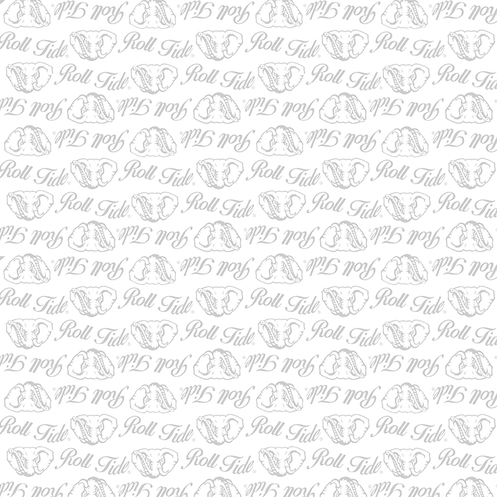NCAA-Alabama White on White Mini Packed Cotton W43 - 15 Yd Bolt