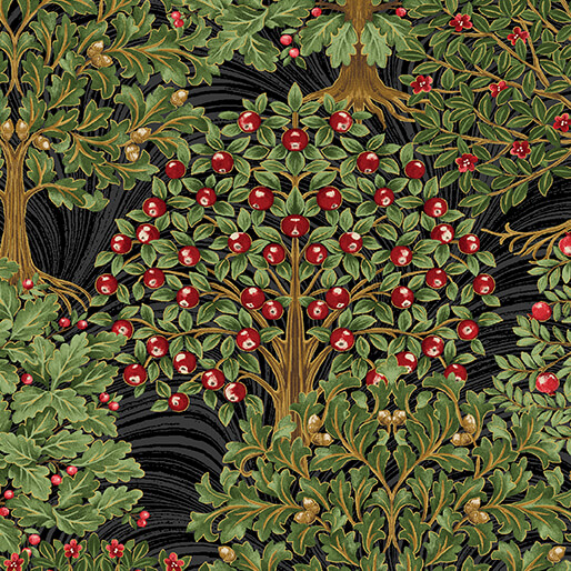 Grand Trees-Winter Black/Multi