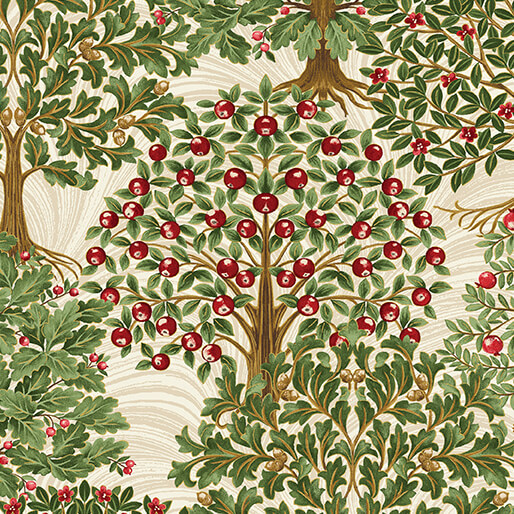 Grand Trees-Winter Cream/Multi
