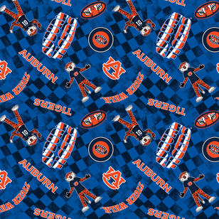 NCAA-Auburn Navy Canvas Duck Cloth Cotton W43 - 15 Yd Bolt