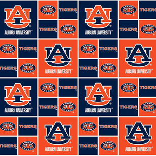 NCAA-Auburn Cotton W43 - 15 Yd Bolt