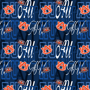 NCAA-Auburn LettersCotton W43 - 15 Yd Bolt