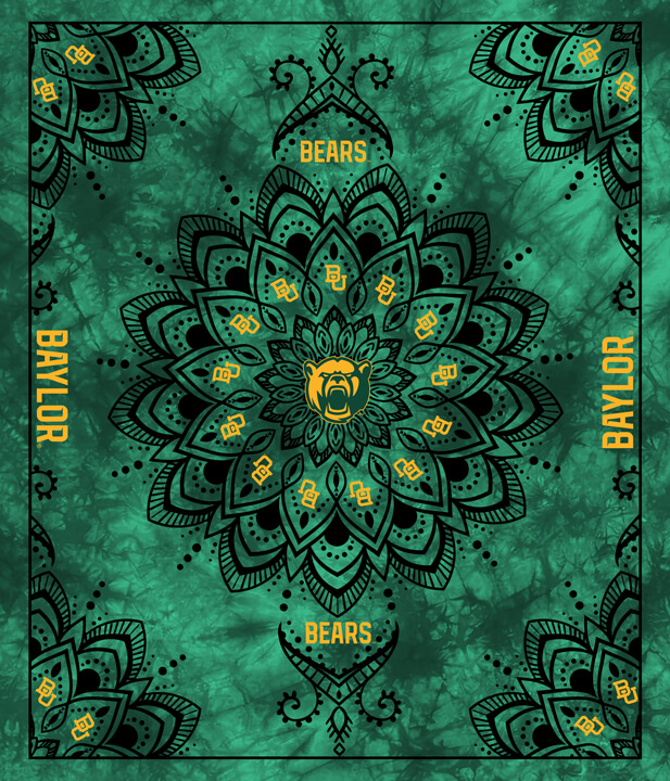 NCAA-Baylor Collegiate Tapestry Finished Panel Size 48"X56"
