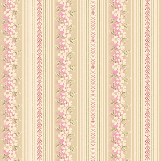 Hampton Stripe Rose/Natural