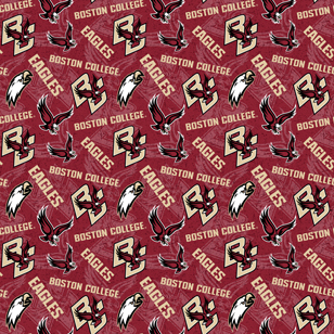 NCAA-Boston College Tone On Tone Cotton W43 - 15 Yd Bolt