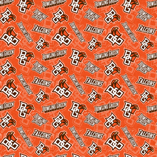 NCAA-Bowling Green Tone On Tone Cotton W43 - 15 Yd Bolt