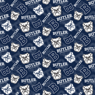NCAA-Butler University Tone On Tone Cotton W43 - 15 Yd Bolt