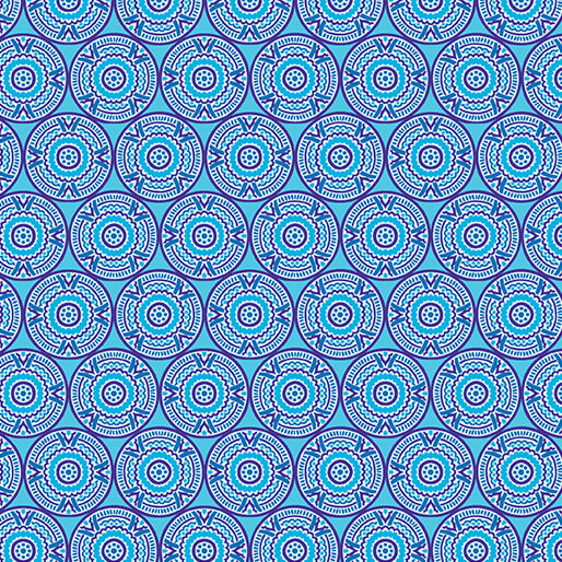 Medallions Blue