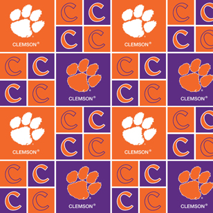 NCAA-Clemson Cotton W43 - 15 Yd Bolt