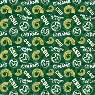 NCAA-Colorado State Tone On Tone Cotton W43 - 15 Yd Bolt