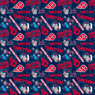 NCAA-Dayton Flyers Tone On Tone Cotton W43 - 15 Yd Bolt