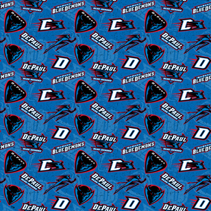 NCAA-Depaul Tone On Tone Cotton W43 - 15 Yd Bolt