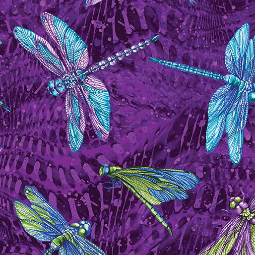 Large Dragonfly Purple/Multi