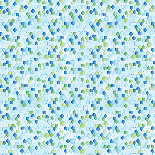 Honeycomb Geo Blue