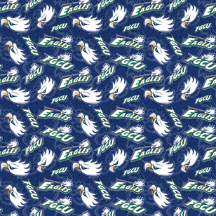 NCAA-Florida Gulf Coast Tone On Tone Cotton W43 - 15 Yd Bolt