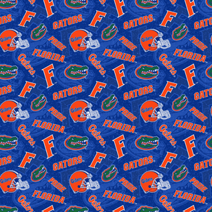 NCAA-Florida Tone On Tone Cotton W43 - 15 Yd Bolt