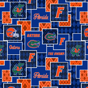NCAA-Florida Argyle BoxesCotton W43 - 15 Yd Bolt