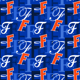 NCAA-Florida LettersCotton W43 - 15 Yd Bolt