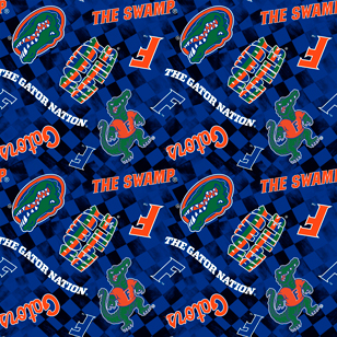NCAA- Florida Royal Canvas Duck Cloth Cotton W43 - 15 Yd Bolt