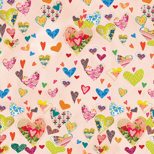 Hearts Light Blush