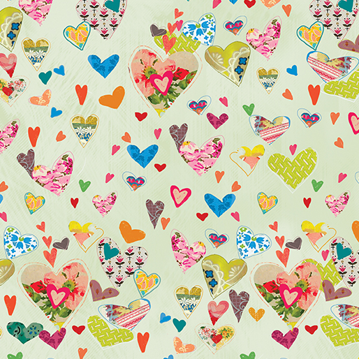 Hearts Light Sage