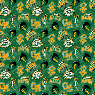 NCAA-George Mason Tone On Tone Cotton W43 - 15 Yd Bolt
