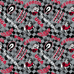 NCAA- Georgia Gray Canvas Duck Cloth Cotton W43 - 15 Yd Bolt