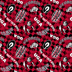 NCAA- Georgia Red Canvas Duck Cloth Cotton W43 - 15 Yd Bolt