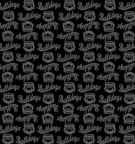 NCAA-Georgia Black on Black Mini Packed Cotton W43 - 15 Yd Bolt