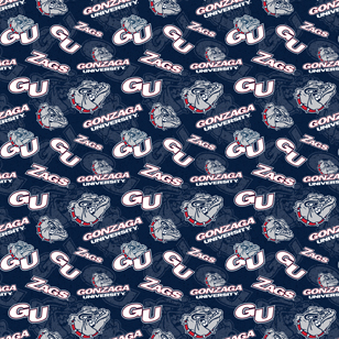 NCAA-Gonzaga Tone On Tone Cotton W43 - 15 Yd Bolt